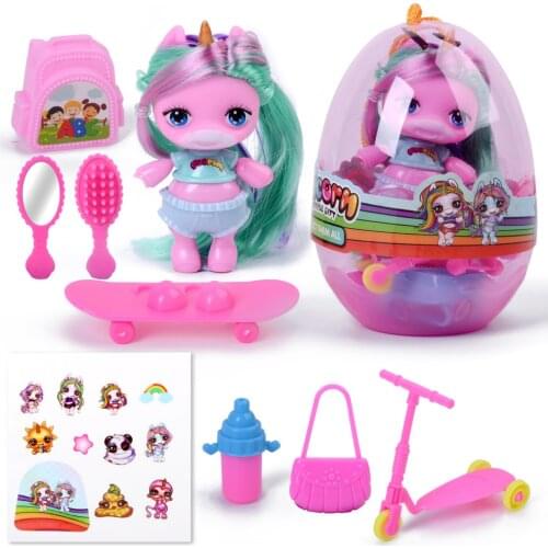 Surprise Doll MGA Poopsie soft glue Surprise Silicone Unicorn Rainbow LOLS Doll QQ eggs Figure Action Toys for Girl Gifts