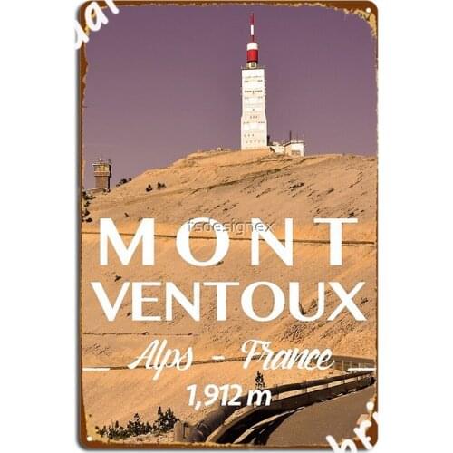 Mont Ventoux Metal Sign Wall Cave Garage Decoration Kitchen Vintage Tin Sign Posters