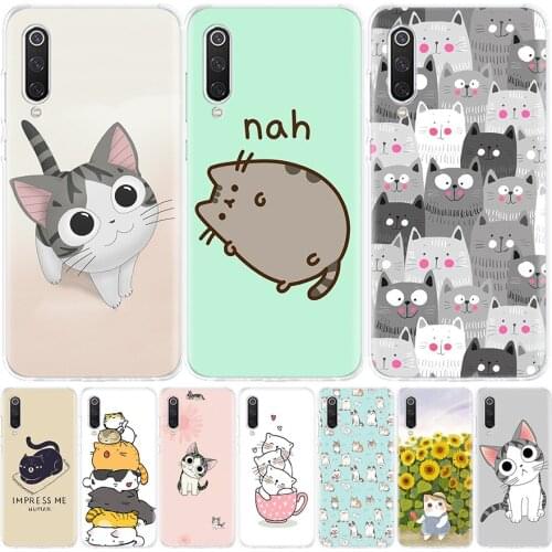 Cartoon Cat Meow Phone Case for Xiaomi Redmi Note 10 9 9S 8T 8 7 8A 7 7A 6 6A 9A 9C S2 K20 K30 Pro Fashion Cover Coque