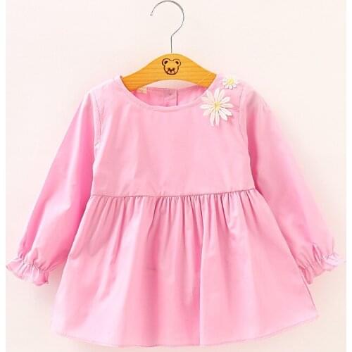 2019 New Baby Girls Dress Spring Autumn Newborn Baby Dress for BABY Girls Princess Flower 3D Wing Cute Cotton Infant Clothing