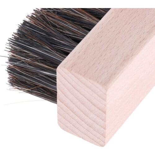 100% Horsehair Bristles Shoe Brushes For Boots&Shoes&Other Leather Care 2pcs