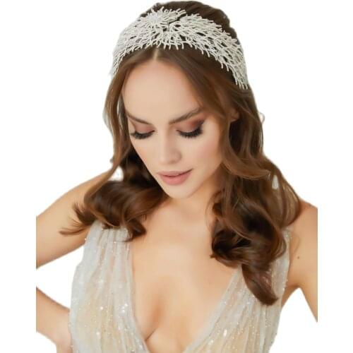 Crystal Stone Wedding Bridal Hair Accessories Crystal Hair for Women Girl Crystal Stone Hair Accessory Diadem Bride Headband