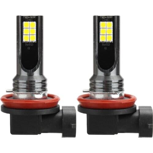 2pcs H11 H8 Headlamp Car Fog Lamp 12V 24V Bead LED Fog Light Bulb 54W 3000K Golden Yellow Headlight Universal
