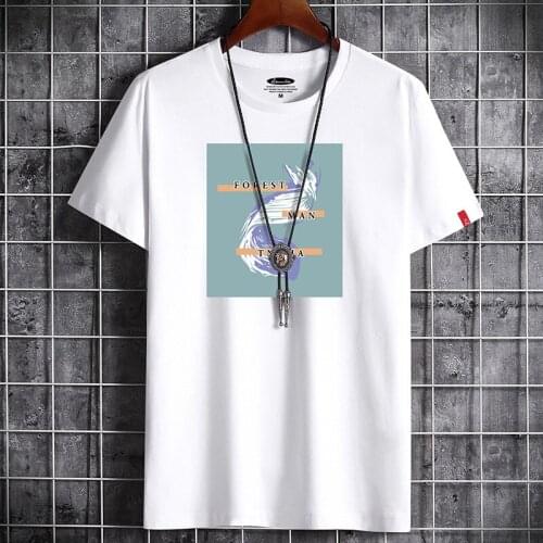 2021 Summer New Korean Plus Size S-6xl Loose Sports T-shirt Casual All-match Round Neck Men Short-sleeved T-shirt Free Shipping