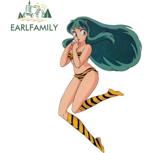 EARLFAMILY 13cm x 8.1cm for Urusei Yatsura Personality Creative VAN Car Stickers Vinyl Body for Car Waterproof 3D JDM Decal