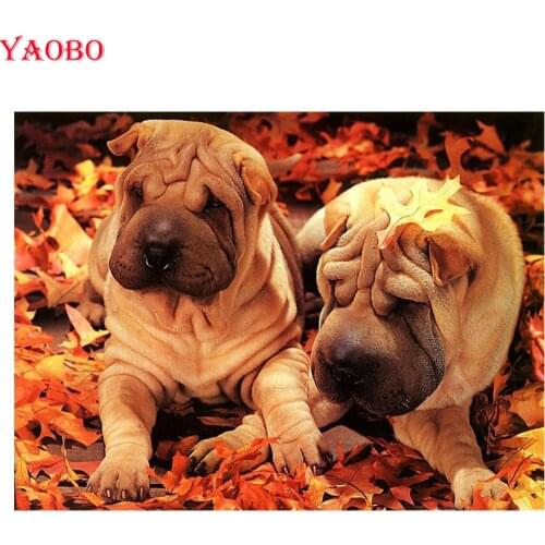 5d diy Diamond Painting shar pei pet photo custom Diamond Embroidery animal dog full drill square Rhinestones mosaic Picture