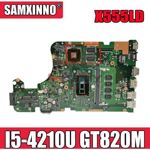 Akemy X555LD Laptop motherboard for ASUS X555LD X555LP X555LA onboard mainboard 4G-RAM I5-4210U GT820M