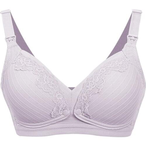 Breast Feeding Bra Gathers Anti Sagging Pregnant Womens Underwear Women Open Button Summer Thin Bra Before Breast Feeding