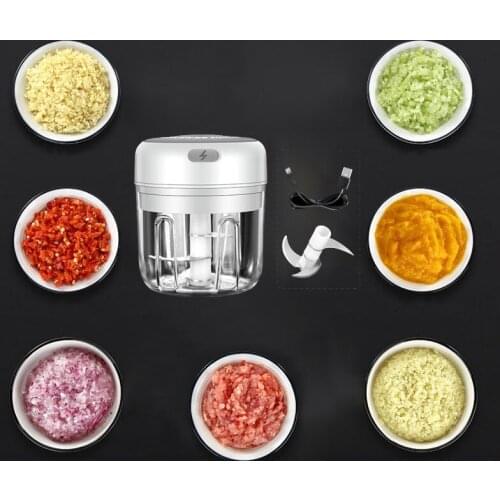 Electric Garlic Masher Mini Crusher Chopper Sturdy Durable USB Charging For Crushed Garlic Crushed Ginger Crushed Fresh Chili
