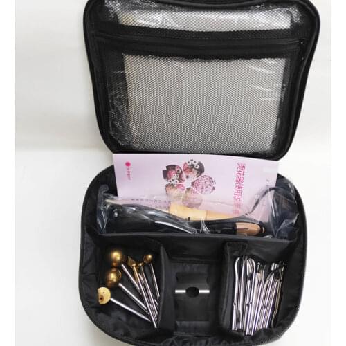 220V Electric Fabric Flower Maker Artificial Flower Ironing Machine 17 Heads Fake Flower Making Tools Set Y