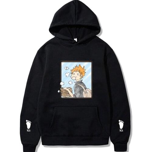 Oya Oya Oya Haikyuu Hoodies Kuroo Japanese Anime Women Streetwear Shoyo Volleyball Creative Sweatshirt Graphic Pullovers Male