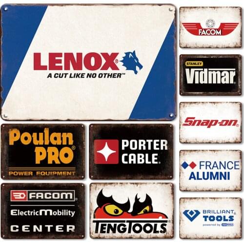 Tools Brand Vintage Tool Plate Iron Metal Sign Tin Sign Wall Decor Plaque Garage Man Cave Workshop Club Decoration Door Signs