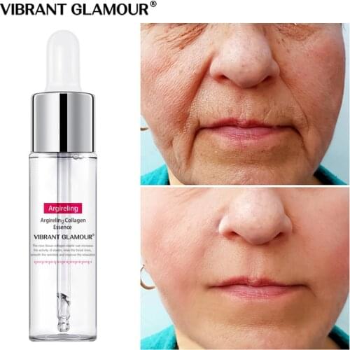 VIBRANT GLAMOUR Peptide Collagen Face Serum Anti-Aging Anti-Wrinkle Desalination Fine Line Whitening Firming Moisturize Essence
