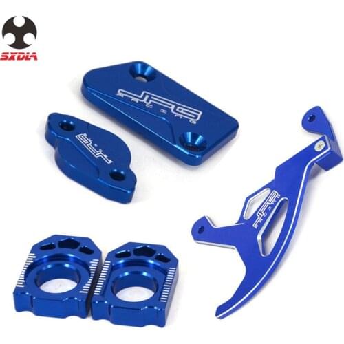 Motorcycle CNC Rear Chain Adjuster Reservoir Cover Disc Guard For YZ125 YZ250 YZ250F YZ450F YZ125X YZ250X WR450F 2007 2008
