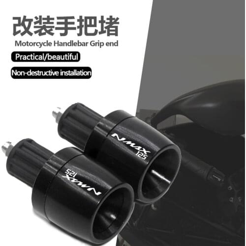 Motorcycle Accessories 7/8" 22MM Handlebar Hand Grips Handle Bar End Cap FOR YAMAHA NMAX 125 NMAX125 2015-2019 2016 2017 2018