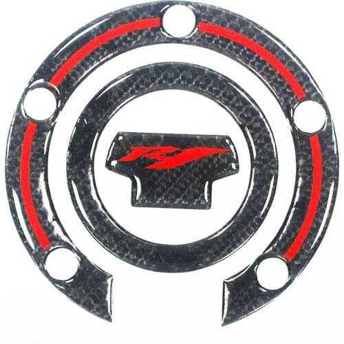 Motorcycle carbon fiber fuel tank mouth decal fuel tank cap protection sticker fuel tank cap protection sticker for Yamaha R1