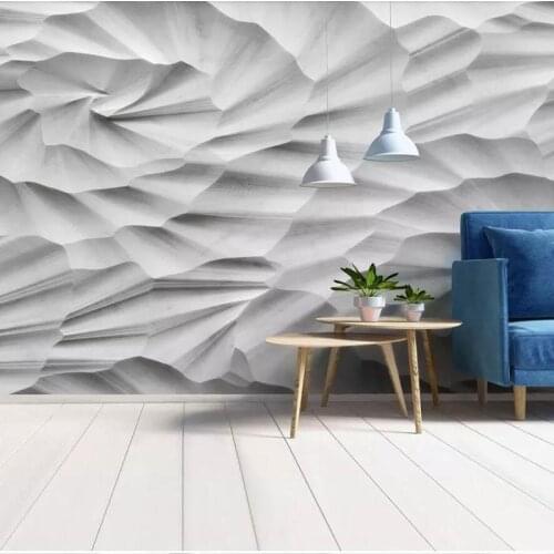 Custom Mural Wallpaper 3D Stereo Geometric Stone Pattern Abstract Art Fresco Living Room Bedroom Home Decor Papel De Parede 3 D