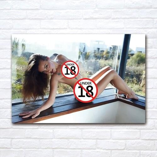 Sexy Super Model Modern Pop Art Canvas Painting Wall Pictures for Living Room Home Decor Poster No Frame