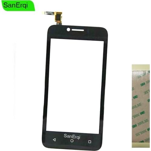 SanErqi 10PCS / LOT For Huawei Ascend Y560 Touch Screen Glass Capacitive Sensor Front Panel Free 3M Tape