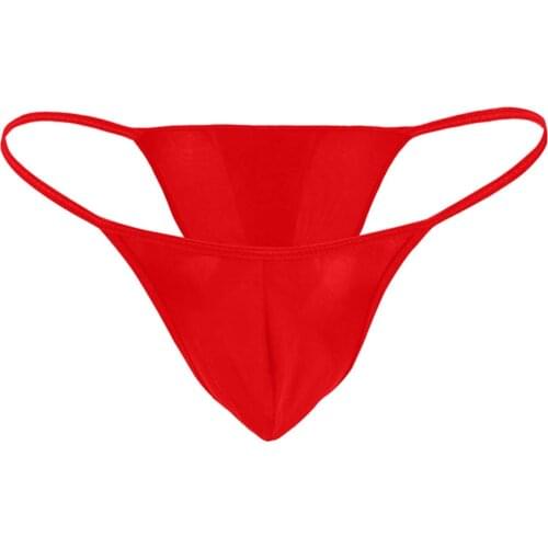 Sexy Gay Thong Mens Panties Panties Stretch Bulge Pouch Tanga Bikini Briefs Underwear Underpants ropa interior hombre gay 35