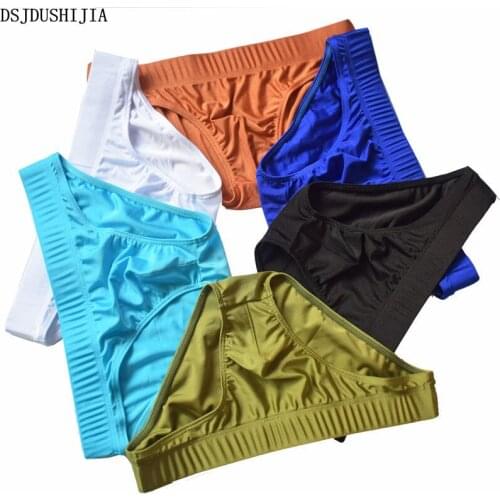 6Pcs/Lot Men Underwear Sexy Men Briefs Males Penis Pouch Jockstrap Briefs Sexy Males Triangle Panties Underwear Sunny Boy Briefs