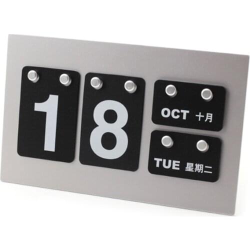 Vintage Cute Desktop Standing Calendar Decoration DIY Arts Crafts Cafe Restaurant Hotel Reception Table Embellishments HCCY