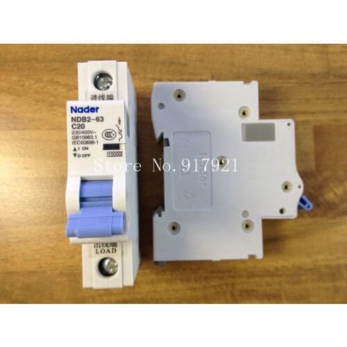 [ZOB] Nader letter NDB2-63 C20 miniature circuit breaker 1P20A unipolar air switch to ensure genuine --12pcs/lot