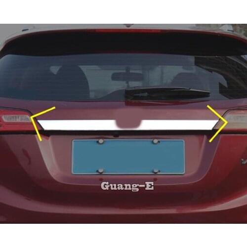 For Honda HRV HR-V Vezel 2019 2020 Car Stainless Steel Car Styling Trunk Lid Cover Molding Rear Door Tail Gate Trim Sticker 1pcs