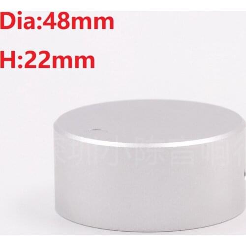 1PCS Diameter 48 High 22 Knob Aluminum Alloy Solid Knob Volume Potentiometer Knob