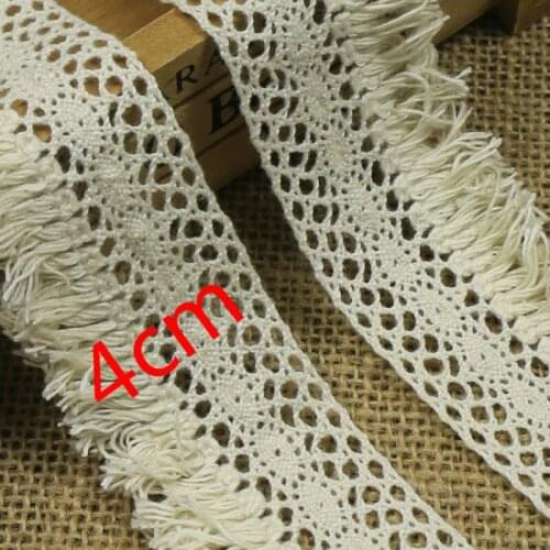 150 Yards/lot European Cotton Lace Tassel Sofa Cloth Fabric Clothing Bedding Home Decoration Sewing Accessories Wholesale