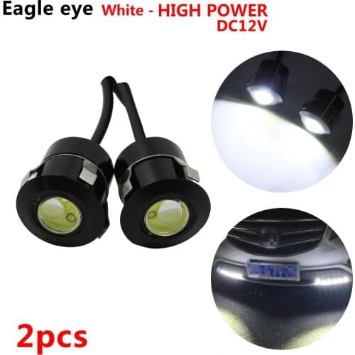 2pcs LED Eagle Eye 12V 7W DRL LED Reverse Sensor Laser Waterproof Auto Car Daytime Running Lights for Renault Opel BMW LADA etc