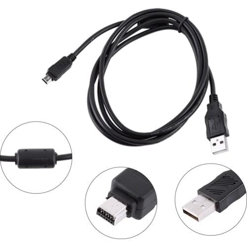 200pcs/lot 12 Pin USB Data Cable Cord For Olympus Digital Camera CB-USB5 CB-USB6 USB6 SZ-10 SZ-20 E-P1 C-70z E520 E330 U850