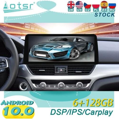 AOTSR Android 10.0 For Honda Accord 10 2018+ Car GPS Navigation Car DVD Player Multimedia Player Head Unit