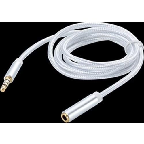 Aux Extension Cable Audio 3.5mm Jack Male to Female Cable for Huawei P20 Headphone MP3 MP4 Player PC Extender Aux Cable 1M 2M