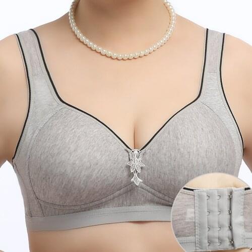 Women Wireless Cotton Bras Lingerie Front Close female Bra Leisure Comfortable Underwear Plus Size breathable women bra