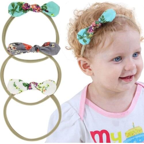 Naturalwell Child Headband Set Little Girls Headbands Newborn Hair Bows Pick 3 Knotted Bow Newbown Hair Accessories 1set HB033S