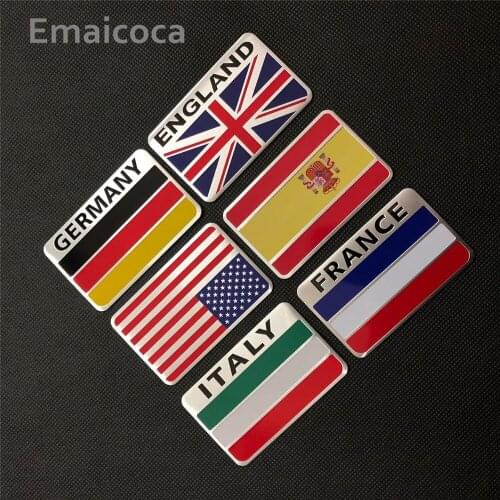 Emaicoca car-styling 3D Aluminum National Flag Case for Roewe 750 950 350 550 E50 W5 E50/ Englon SC3 SC5 SC6 SC7 Panda