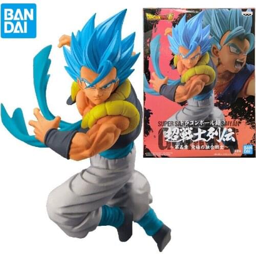 Bandai Dragon Ball Figure Anime Peripheral Super Warrior Lien Chapter 5 Super Blue Gogeta Toy Decoration Gift Exquisite Box