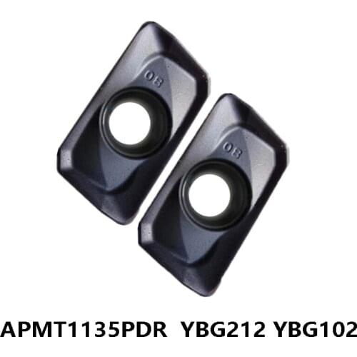 Original APMT1135 PDR APMT1135PDR YBG212 YBG102 APMT 1135 Milling Cutter 10pcs Carbide Inserts Lathe Tools Cutting CNC
