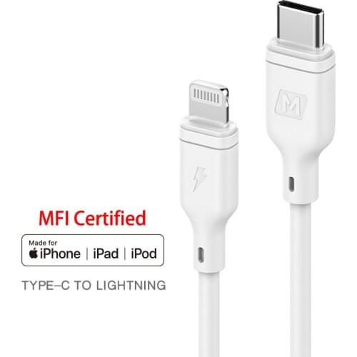 Original MFI certified usb c to lightning charging cable for iPhone xs max xr x 8 7 6 plus 5 ipad pro charger PD cable short 2m
