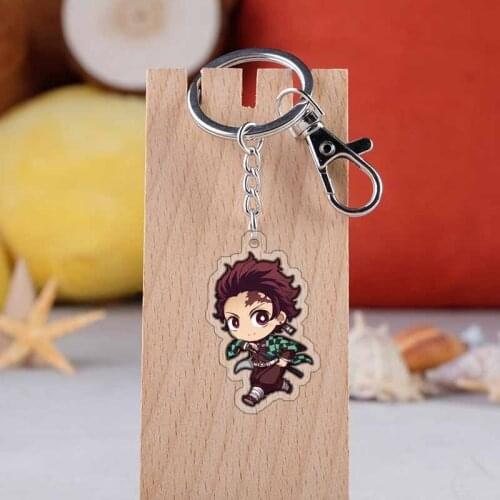 Kimetsu no Yaiba Role Style Fashion Anime Acrylic Key Chains Cartoon Keyring Keychain Pendant Keyholder Gifts NEW