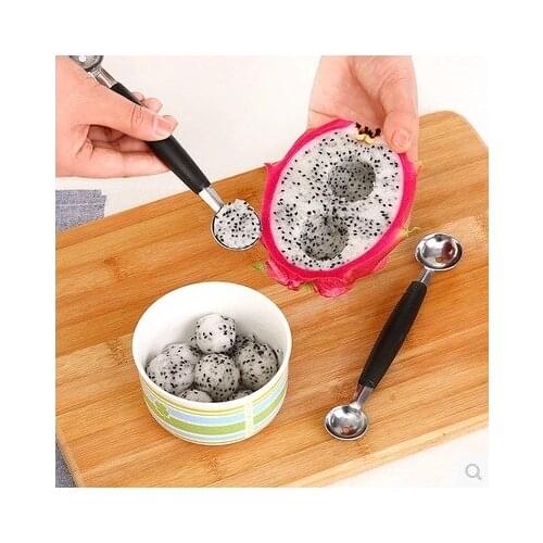 Stainless steel double-headed fruit ball digger dragon fruit ball scoop ice cream ball digger