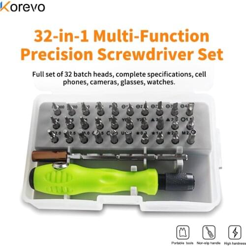 32-in-1 Multi-function Precision Screwdriver Set Mobile Phone Digital Camera Plug Razor Teardown Repair Tool Screwdriver Bit Set