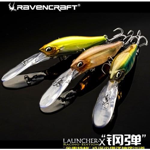 NEW RAVENCRAFT Fishing Lure Sinking 2.5-3m And Shallow Floating Wobbler 10.6g Minow Alice-Mouth Bass Mandarin Fish Sea Lure Bait