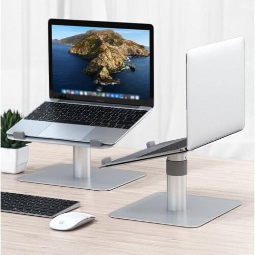 Portable Laptop Stand Aluminum Alloy Cooling Computer Stand Holder Lift Rotate Adjustable Strong Stability For 11-17 inch Lapto