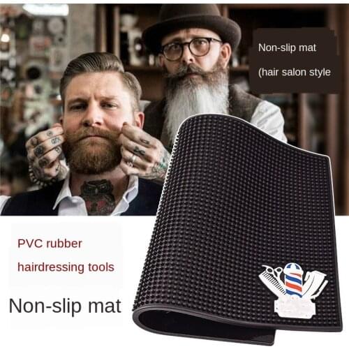 Anti-skid Pad for Barber Tools Barbershop Push-shear Scissores Mat Hair Blow Dryer Combl Clip Display Pad Barbershop Accessories