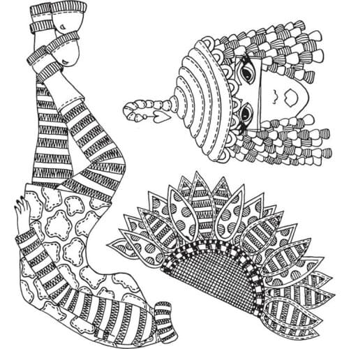 Clear Stamps Weird Horror Queen Crown Fashion Girl For DIY Scrapbook Photo Album Craft Card 2021 New