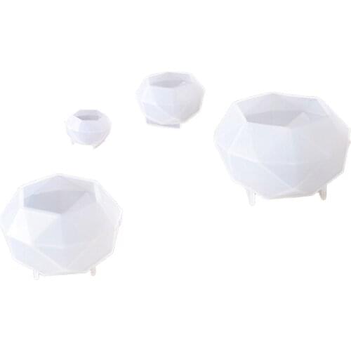 Silicone Diamond Mold Sphere Ball Soap Mould Crystal Resin DIY Casting Craft