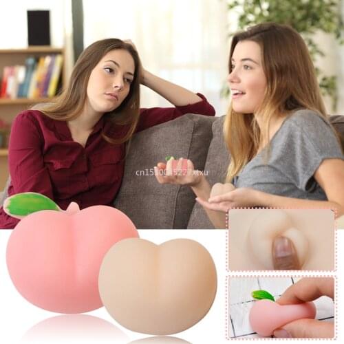 Funny Shape Peach Butt Squeeze Slow Rebound Decompression Squishie Sensory Fidget Toy Slow Rising Stress Relief Interesting Gift