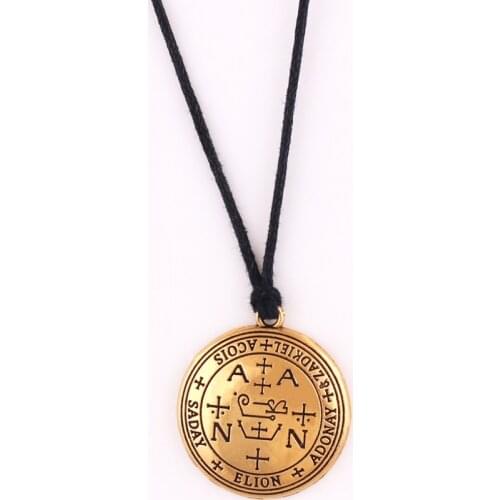 Rope Chain Great Archangel ZADKIEL Religions Rune And Sigil Amulet Talisman Zinc Alloy Dropshipping